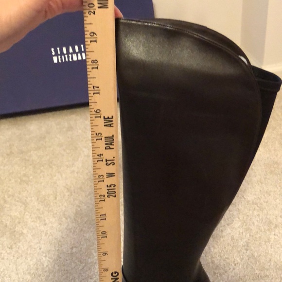 Stuart Weitzman Leather Boots. Sz 37. Brown. New! - Picture 9 of 10
